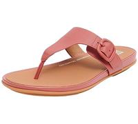 Fitflop Women's Gracie Rubber-buckle Leather Toe-post SandalsFlat Sandal