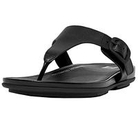 Fitflop Women's Gracie Rubber-buckle Leather Toe-post SandalsFlat Sandal