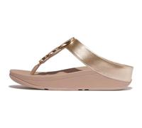 Fitflop Women's Halo Bead-circle Metallic H-bar SlidesWedge Sandal