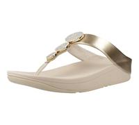 Fitflop Halo Bead Circle Metallic Toe Post Sandals Golden EU 40 Woman