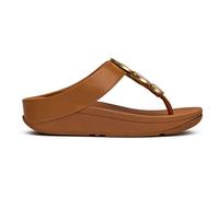 Fitflop Womens Halo Metallic Sandals - Tan - Size UK 7