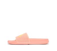 Fitflop Women's iQUSHION Arrow Knit Slides Sandal, Blushy/Multi, 3 UK