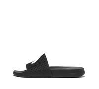 Fitflop Women's iQUSHION Arrow Pool Slides Sandal, Black, 3 UK