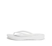 Fitflop Women's iQushion Ergonomic Flip Flops - Lightweight & Comfortable with Natural Arch Support - Urban White - 6.5 UK
