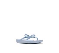 FitFlop Women's Iqushion Glitz-Bow Flip-Flops Blue | Size: 4 FitFlop Blue 4