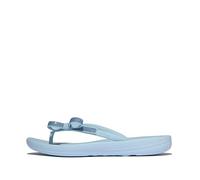 Fitflop Women's iQUSHION Glitz-Bow FLIP-Flops, Cloudy Blue, 6 UK