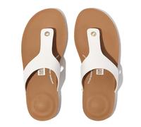 Fitflop Iqushion Leather Toe-post Slides White EU 38 Woman