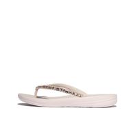 FitFlop Womens iQushion Multi-Crystal Ergonomic Flip-Flops Colour: Nude Rose C53, Size: UK7 EU41 US9