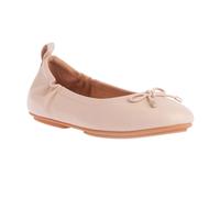 FitFlop Womens/Ladies Allegro Bow Leather Ballerina Flats - Stone - Stone - 4 UK