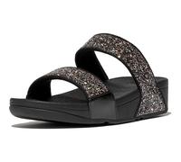 Fitflop Lulu 2 Bar Glitter Sandal Black/Multi Size 6 Female