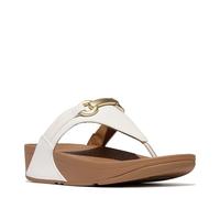 Fitflop Women's LULU Chunky-Snaffle Leather Toe-Post Sandals, Urban White, 8 UK