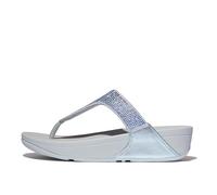 FitFlop Flip flops / Sandals (Shoes) LULU CRYSTAL EMBELLISHED TOE-POST in Blue 6.5