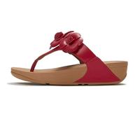 FitFlop Women's, Lulu Flower Thong Sandal, Burnt Berry, 11
