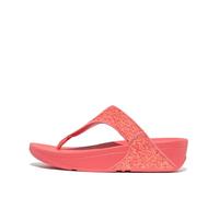 Fitflop Lulu Glitter Toe-Post Sandals Rosy Coral UK Size = 4 EU Size = 37 - Fema