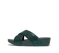 Fitflop Women's Lulu Glitterball Cross SlidesSlide Sandal