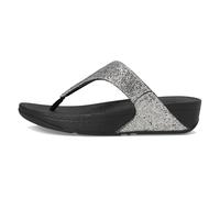 Fitflop Women's LULU Glitterball Toe-Post Sandals, Silver, 4 UK