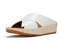 FitFlop Women's, Lulu Lux Weave Slide Sandal, Urban White, 8.5