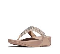 Fitflop Women's LULU Maxi-Crystal Toe-Post Sandals, Classic Beige, 9 UK