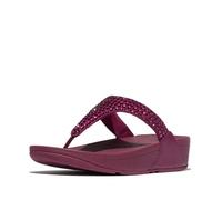 Fitflop Women's LULU Maxi-Crystal Toe-Post Sandals, Ruby, 8 UK