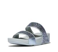 Fitflop Womens Lulu Multi Tonal Glitter Slides PU Quiet Blue Sandals 5.5 UK