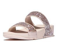 Fitflop Women's Lulu Multi Tonal Glitter SlidesWedge Sandal | Padded Slip-On Sandals w/ Ergonomic Triple-Density Microwobbleboard Midsole