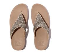 Fitflop Women's LULU Multi-Tonal Glitter Toe-Post Sandals, Classic Beige Mix, 3 UK