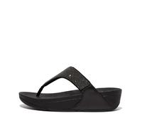 Fitflop Women's LULU OPUL Toe-Post Sandals, Black, 8 UK