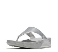 FitFlop Women's, Lulu Sequin Thong Sandal, Silver, 9