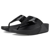 Fitflop Women's Lulu Sequin Toe-Post Sandals, Black, 6.5 UK