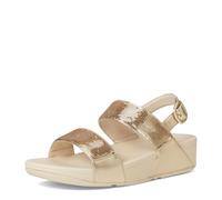 FitFlop Women's Lulu Sequin Wedge Sandal, Platino 2, 5 UK