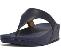 Fitflop Women's Lulu Shimmer Toe-Post Sandals, All Black, 9 UK