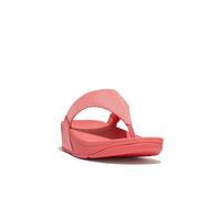 FitFlop Women's Lulu Shimmerlux Toe Post Sandals in Rose | Size: 4 FitFlop Rose 4