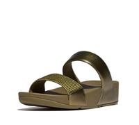Fitflop Women's Lulu Slide Hotfix Slide Sandals, Camo green, 5 UK