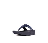 FitFlop Women's Lulu Toe Post Hotfix Sandal in Navy | Size: 7 FitFlop Navy 7