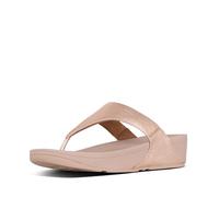 Fitflop Rose Gold Lulu Leather Toe-Post Sandals - Size 4