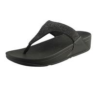 Fitflop Women's Lulu Wedge Sandal, All Black, 8 UK