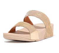 FitFlop Lulu Glitz Slides UK 3 Gold