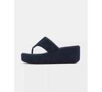 FitFlop PLATFFORMS womens Toe Post, Light Denim, 6 UK