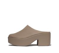 Fitflop Women's PLATFFORMS Suede Heeled Mules, Taupe, 5.5 UK
