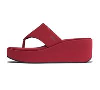 FitFlop Women's, PlatFForms Wedge Toe-Post Sandal, Burnt Berry, 9