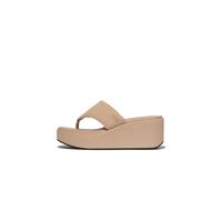 FitFlop Women's Platfforms Wedge Toe-Post Sandals Beige | Size: 5 FitFlop Beige 5