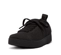 Fitflop™ Women's Rally E01 Multi-Knit Trainer, All Black, 6 UK