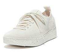 Fitflop Women's Rally e01 Multi-Knit Trainers, Cream, 3