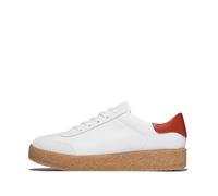 Fitflop Women's Rally T-Toe Leather Crepe Sneakers