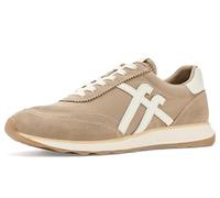 FitFlop Women's Retro-Q Ff Fabric/Suede Shoe, Cappuccino/Cream, 37
