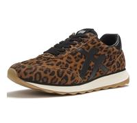 FitFlop Women's Retro-Q Suede Leopard Trainers | Ergonomic Vintage-Style Casual Sneakers with Responsive Cushioning, Natural Arch Support & Reliable Grip