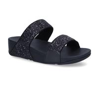 FitFlop Womens Sandals Lulu Glitter Slides Slip-On Open-back Slide Synthetic