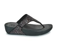 FitFlop Womens Sandals Lulu Multi Tonal Glitter Toe Post Wedges Polyurethane