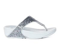 FitFlop Womens Sandals Lulu Multi Tonal Glitter Toe Post Wedges Polyurethane