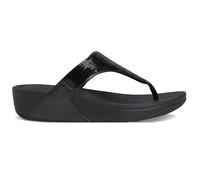 Fitflop Women's LULU Sequin Toe-Post Sandals, Black, 5 UK